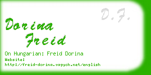 dorina freid business card
